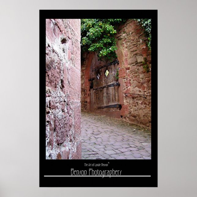 Poster Inside Castle Walls-Heidelberg, Allemagne (Devant)