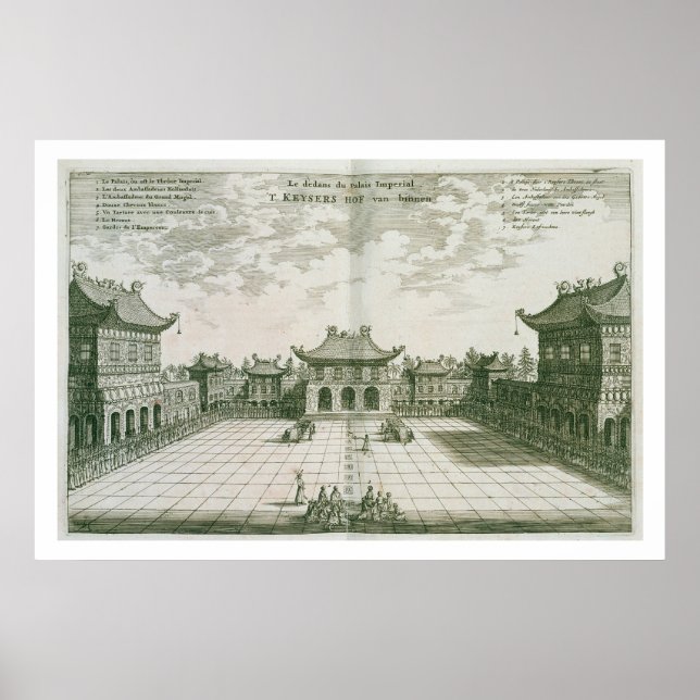 Poster Inside the Imperial Palace, from an account of a D (Devant)