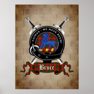 Poster Insigne Bruce Clan sur l'affiche du mur du château