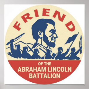 Poster Insigne d'emblème de brigade d'Abraham Lincoln