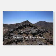 Poster inspirant Blackened Peak of Mount Sinai