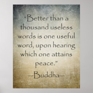 Poster inspirant de Gautama Bouddha