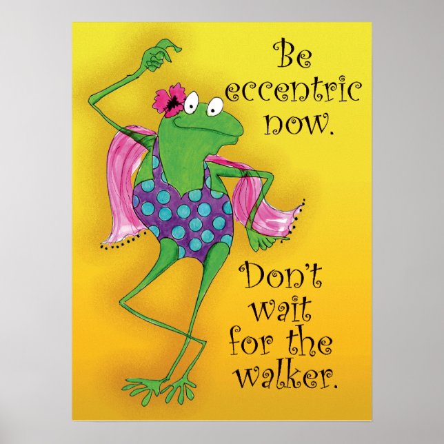 Poster inspirant de la grenouille dansante (Devant)