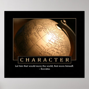 Poster inspirant de personnage