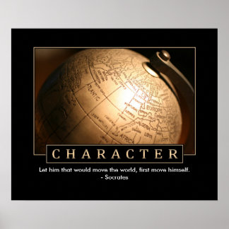 Poster inspirant de personnage