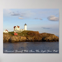 Poster inspirant du phare de Nubble