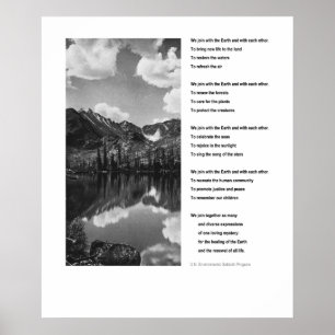 Poster inspirant Jour des terres de l'environnemen