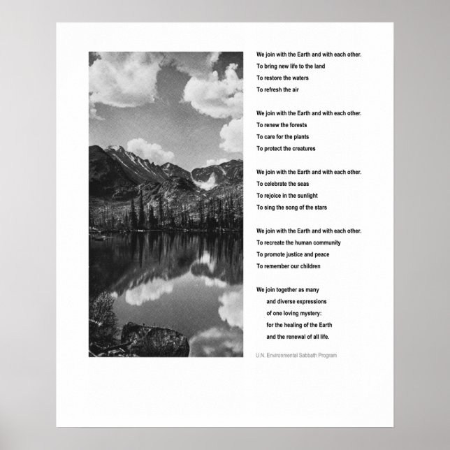 Poster inspirant Jour des terres de l'environnemen (Devant)