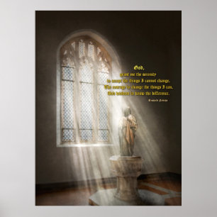Poster Inspirant - Père Céleste - Prière de Sérénité