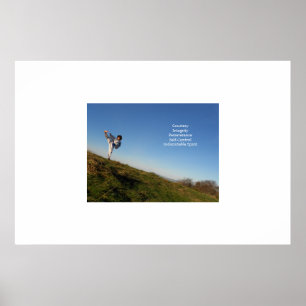 Poster inspirant pour taekwondo pour enfants