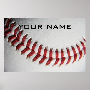 Poster Inspiration Baseball Ajouter Votre Nom