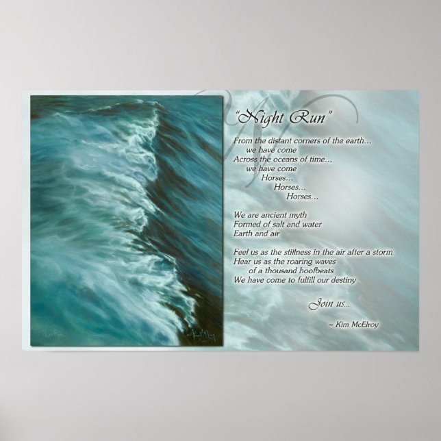 Poster Inspiration de la course de nuit (Devant)