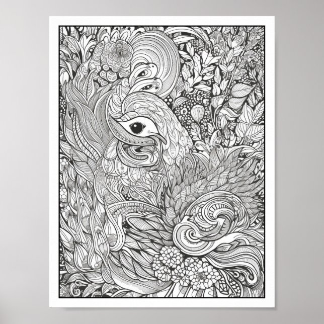 Poster Inspiration/Mindfulness Coloration adulte (Devant)