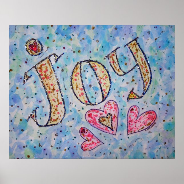 Poster Inspiration Mot "Joy" (Devant)
