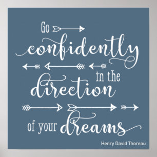 Poster Inspiration Motivation Allez avec Confiance vers v