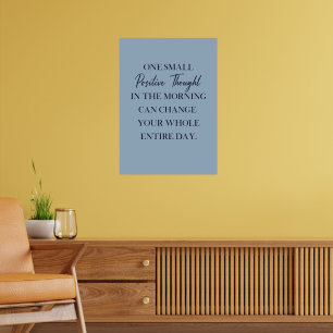 Poster Inspiration Positive Affirmation Mur Art Motif
