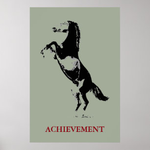 Poster Inspiration Réussite Cheval Pop Art
