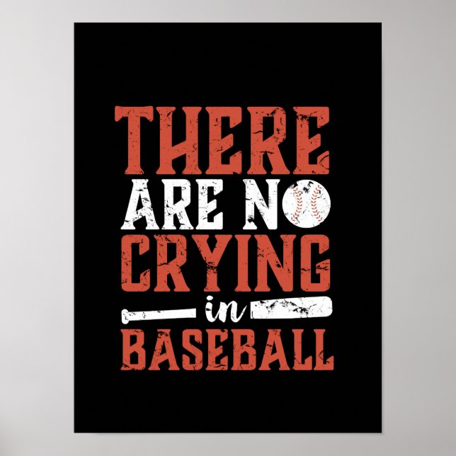 Poster Inspiration Sans Pleurer Dans La Citation Du Sport (Devant)