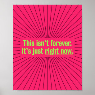Poster Inspiration vidéo positive Vibes temporaires