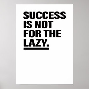 Poster Inspirational Art Success Conseils de vie Citation