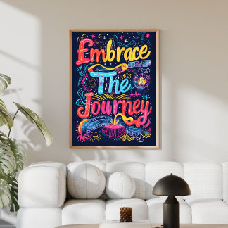 Poster Inspirational Colorful Modern Wall Art 