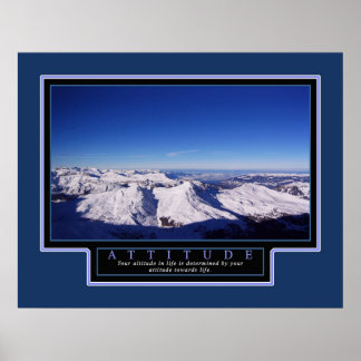 Poster Inspirationnel "Attitude" 22x28