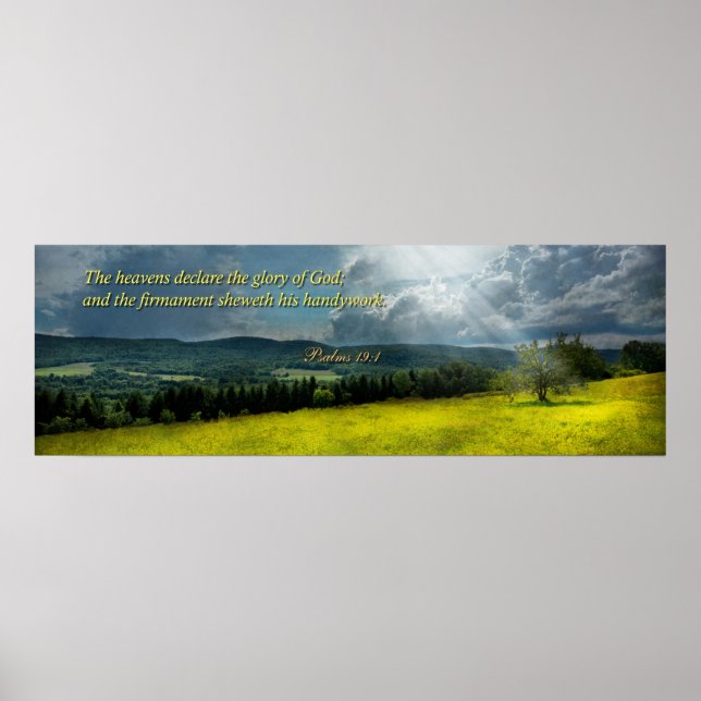 Poster Inspirationnel - Eternel espoir - Psaumes 19-1 (Devant)