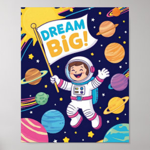 Poster Inspirationnel "Rêve Grand" pour les Enfants
