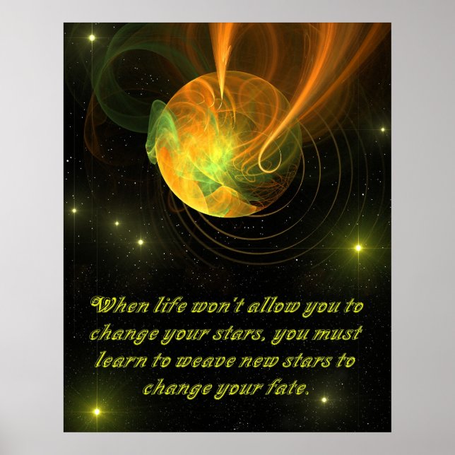 Poster Inspirationnel - Tisser de nouvelles étoiles (Devant)