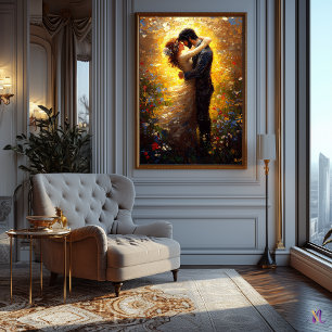 Poster Inspiré de l'Impressionnisme Le Baiser