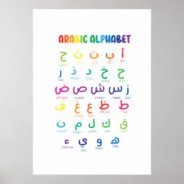 Poster Inspirer l'apprentissage de l'arabe : Beau Alphabe
