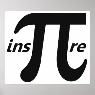 Poster Inspirez le symbole inspiré de pi