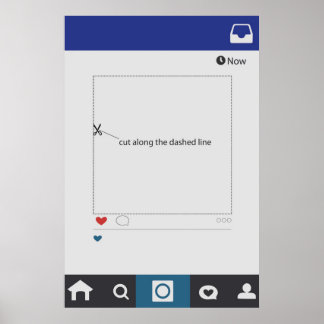 Poster Instagram Style Mariage Photo-ooth Frame Prop