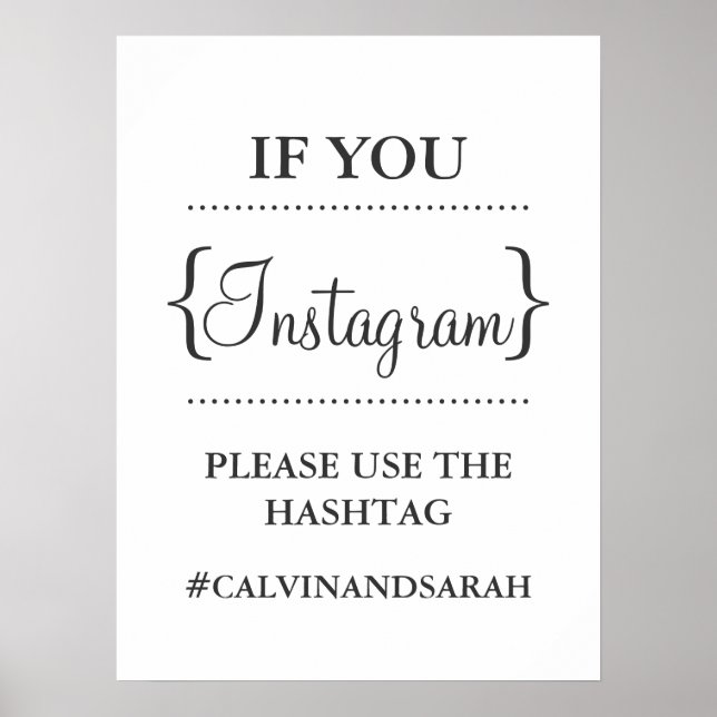 Poster - Instagramm-Meldung (Vorne)