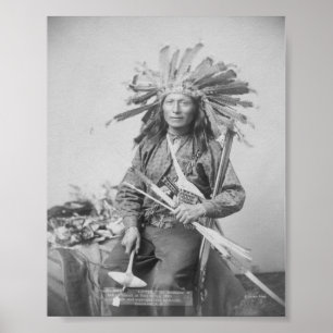 Poster Instigateur de la révolte indienne à Pine