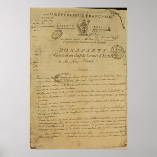 Poster Instructions to soldiers issued by Napoleon