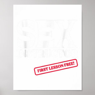 Poster Instructor First Lesson Gratuit ! Bachelorette