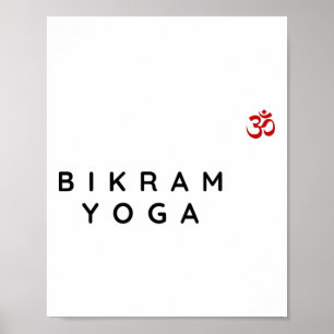 Poster Instructrice de yoga Bikram Conception pour débuta