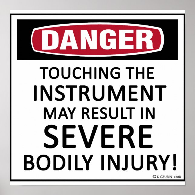 Poster Instrument de danger (Devant)