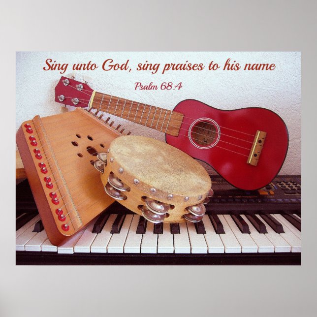 Poster Instruments de musique (Devant)