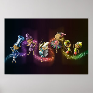 Poster Instruments de musique