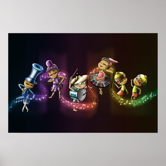 Poster Instruments de musique (Devant)