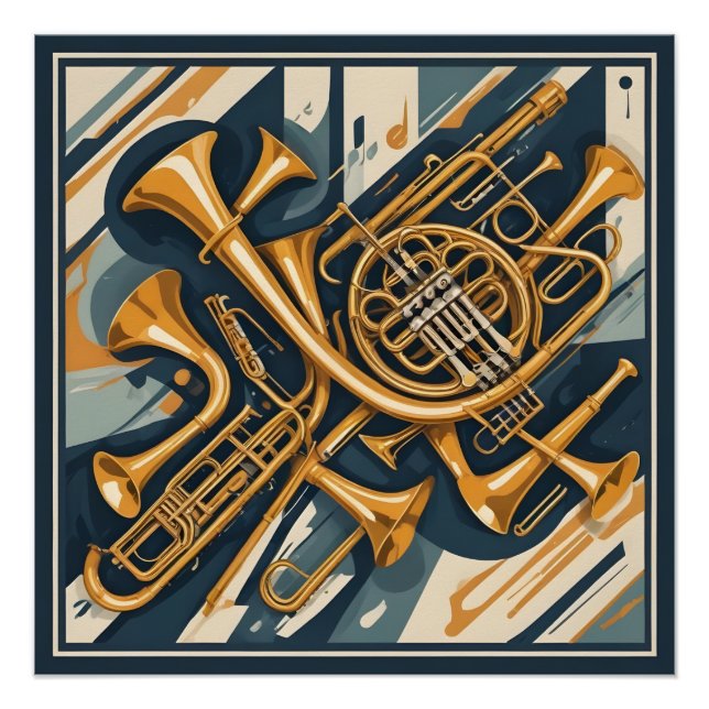 Poster Instruments de musique (Devant)