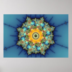 Poster Insulaire - Mandelbrot Art