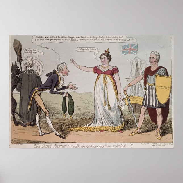 Poster Insulte secrète ou corruption rejetée (Devant)