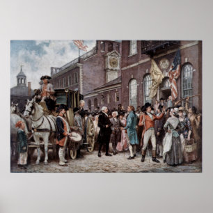 Poster Intégration des Washingtons vintages à Philadelphi