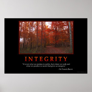 Poster intégrité