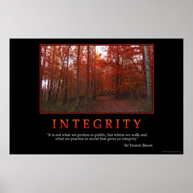 Poster intégrité (Devant)
