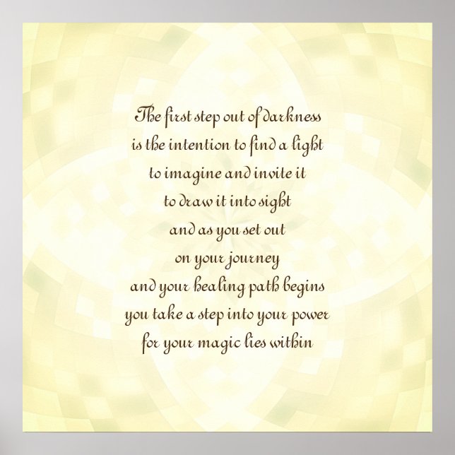 Poster Intention de guérison (Devant)