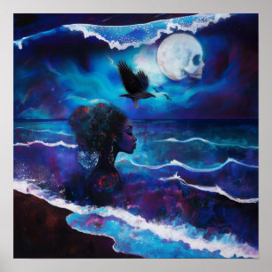 Poster Intention manifeste Witchy AI Art Matte Value